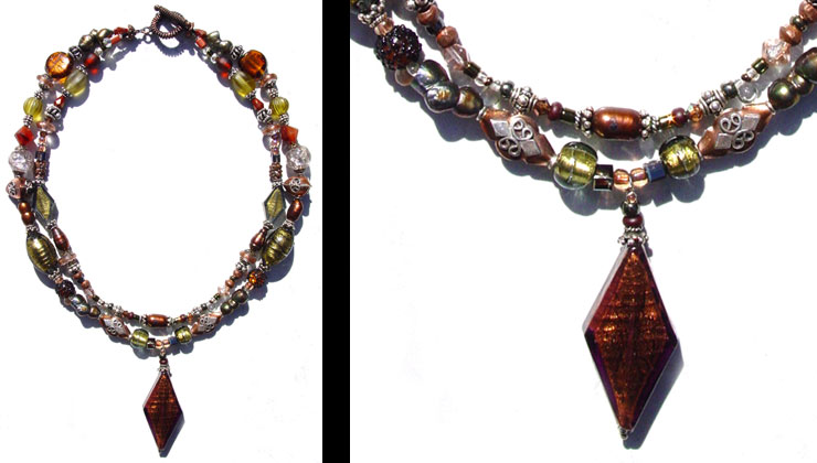 Venetian, Chech & Vintage Glass, Swarovski Crystal, Pearls, Amber & Bali Silver Beads